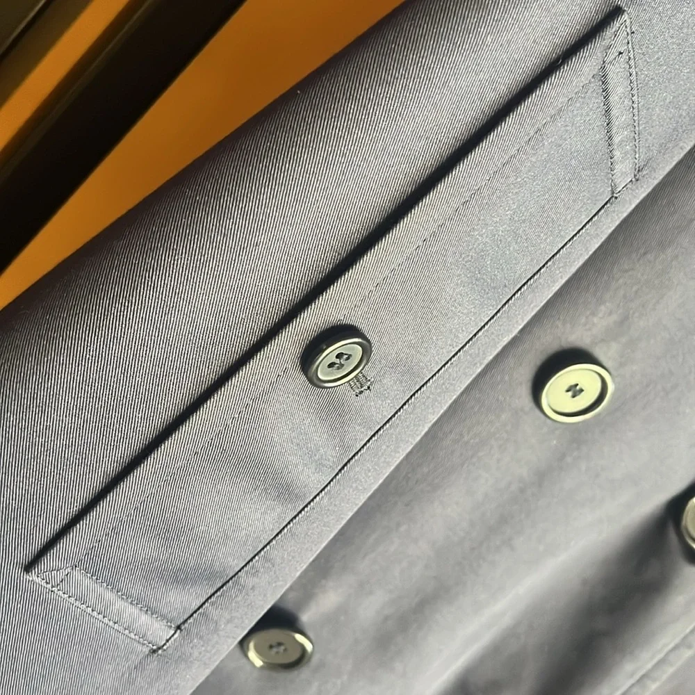 BURBERRY’S of London Men's Navy Blue Trench Coat - Picture 5 of 16
